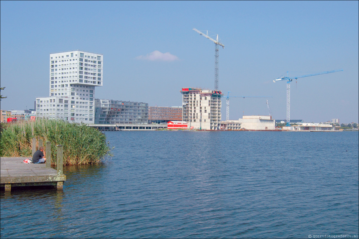Almere Stad skyline Weerwater