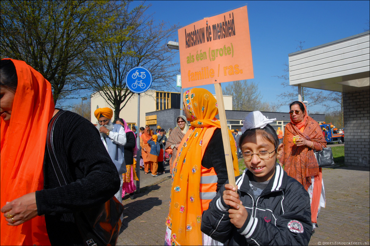 Sikh Nagar Kirtan processie Almere Haven