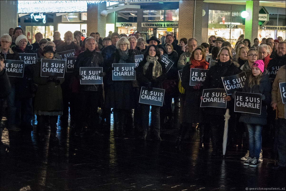 Charlie Hebdo Herdenking in Almere
