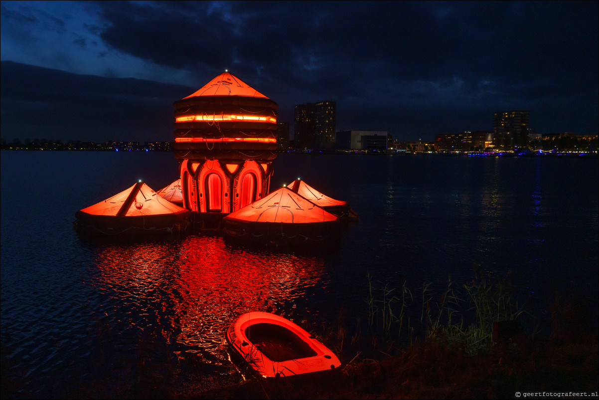 Lichtkunstfestival Alluminous in Almere