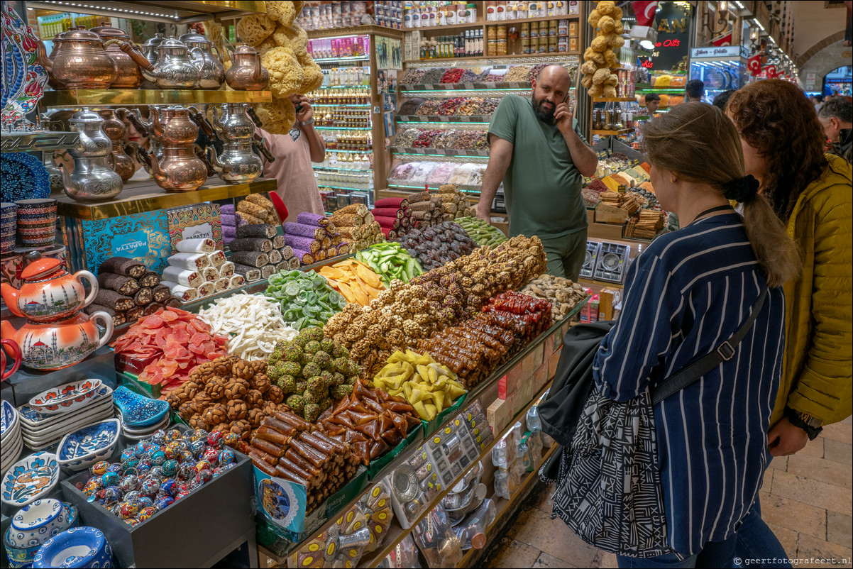 Istanbul Constantinopel Egyptische Bazaar / Kruidenbazaar