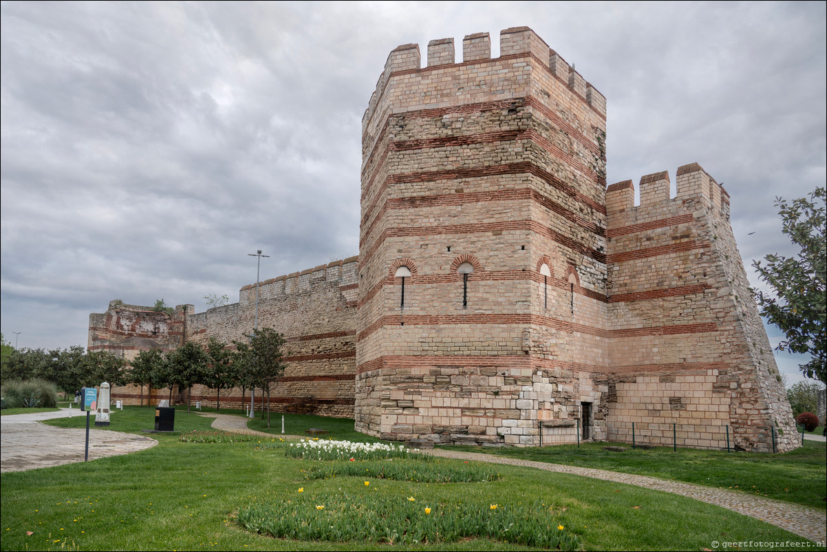 Istanbul Constantinopel Constantinople Landmuren Muur van Theodosius  Theodosian Walls