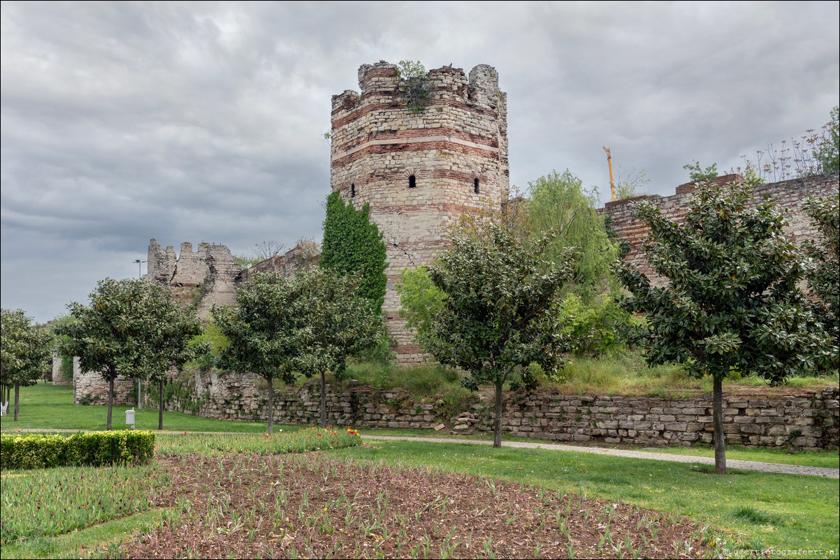 Istanbul Constantinopel Constantinople Landmuren Muur van Theodosius  Theodosian Walls