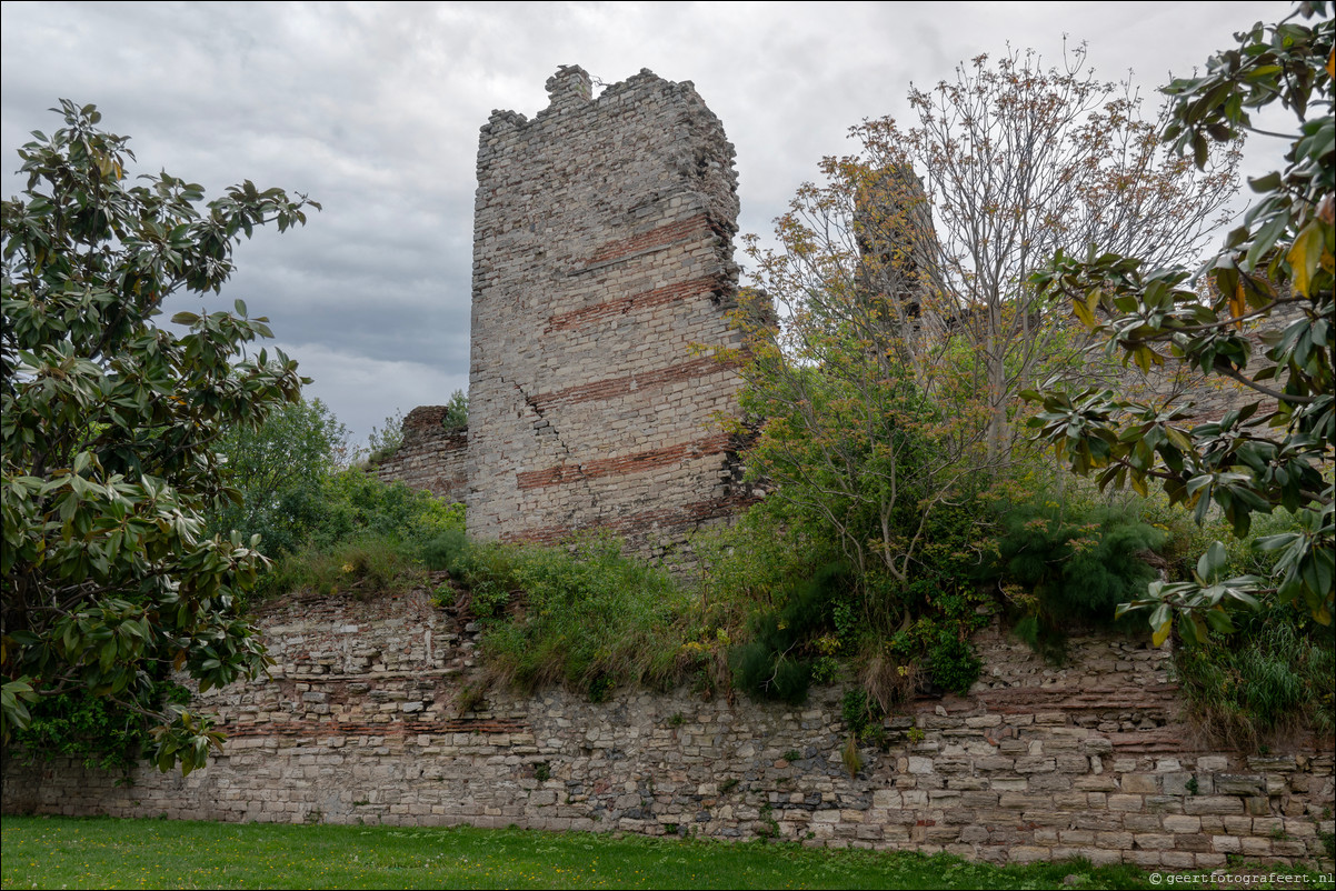 Istanbul Constantinopel Constantinople Landmuren Muur van Theodosius  Theodosian Walls