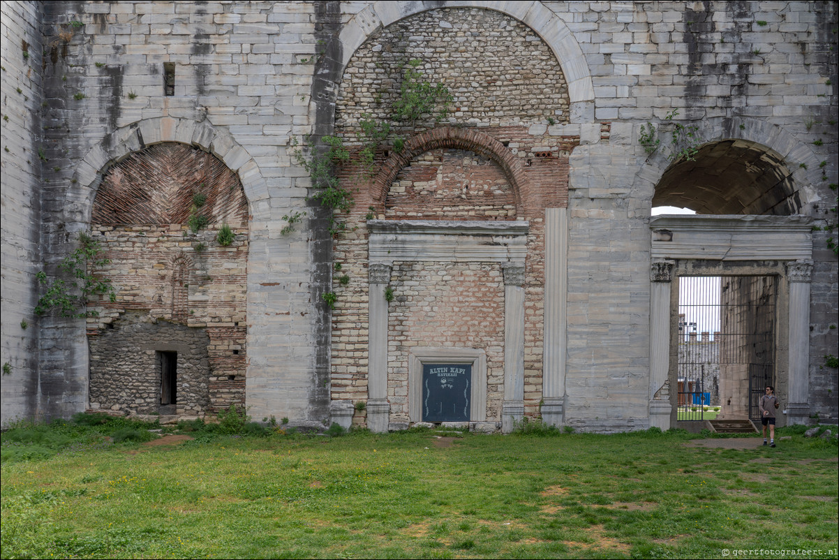 Istanbul Constantinopel Constantinople Landmuren Muur van Theodosius  Theodosian Walls