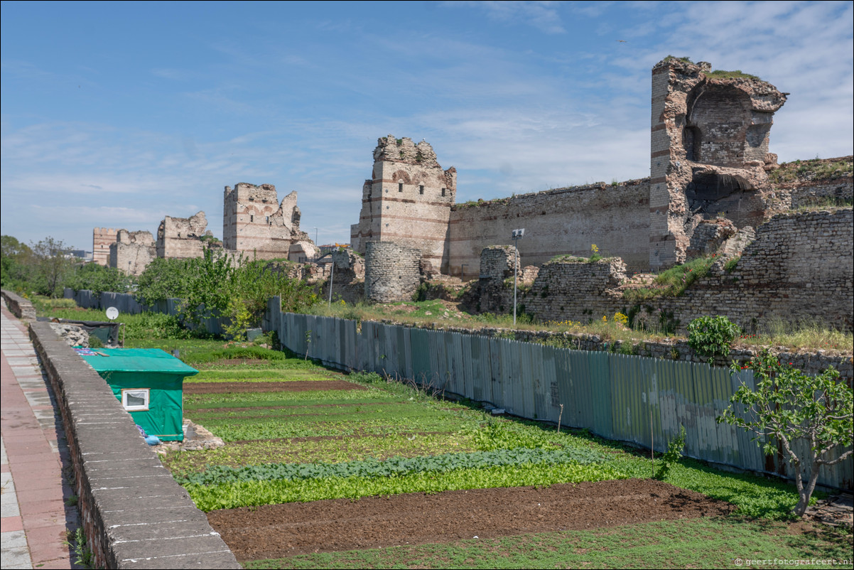 Istanbul Constantinopel Constantinople Landmuren Muur van Theodosius  Theodosian Walls