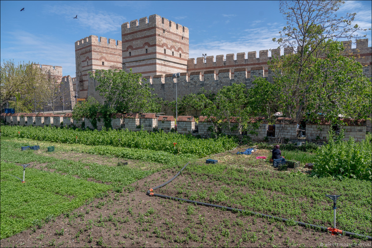 Istanbul Constantinopel Constantinople Landmuren Muur van Theodosius  Theodosian Walls