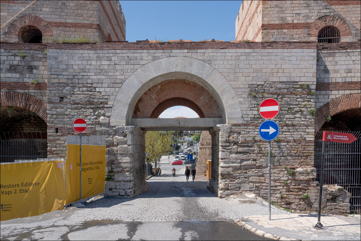 Istanbul Constantinopel Constantinople Landmuren Muur van Theodosius  Theodosian Walls