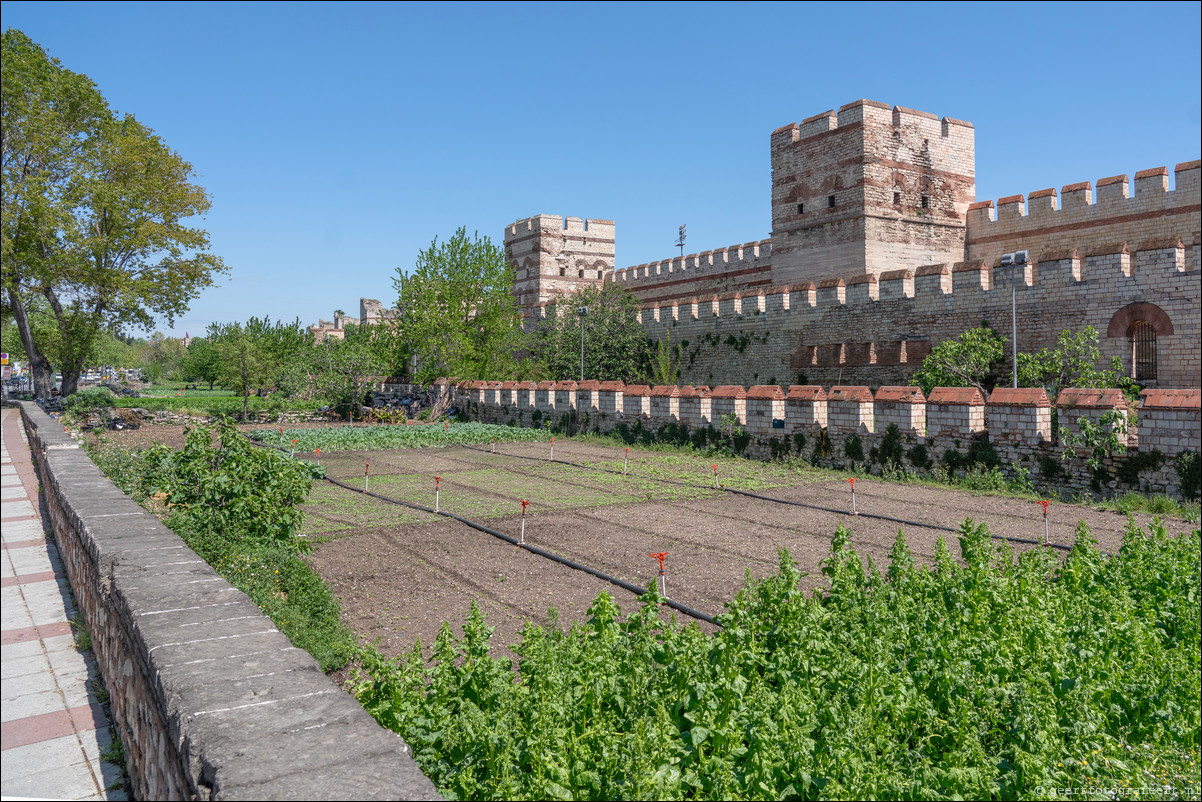 Istanbul Constantinopel Constantinople Landmuren Muur van Theodosius  Theodosian Walls