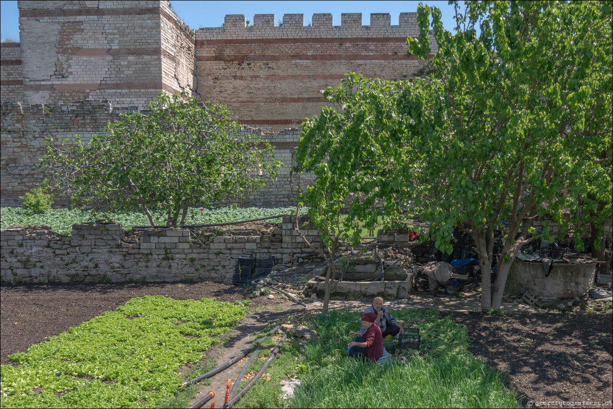 Istanbul Constantinopel Constantinople Landmuren Muur van Theodosius  Theodosian Walls