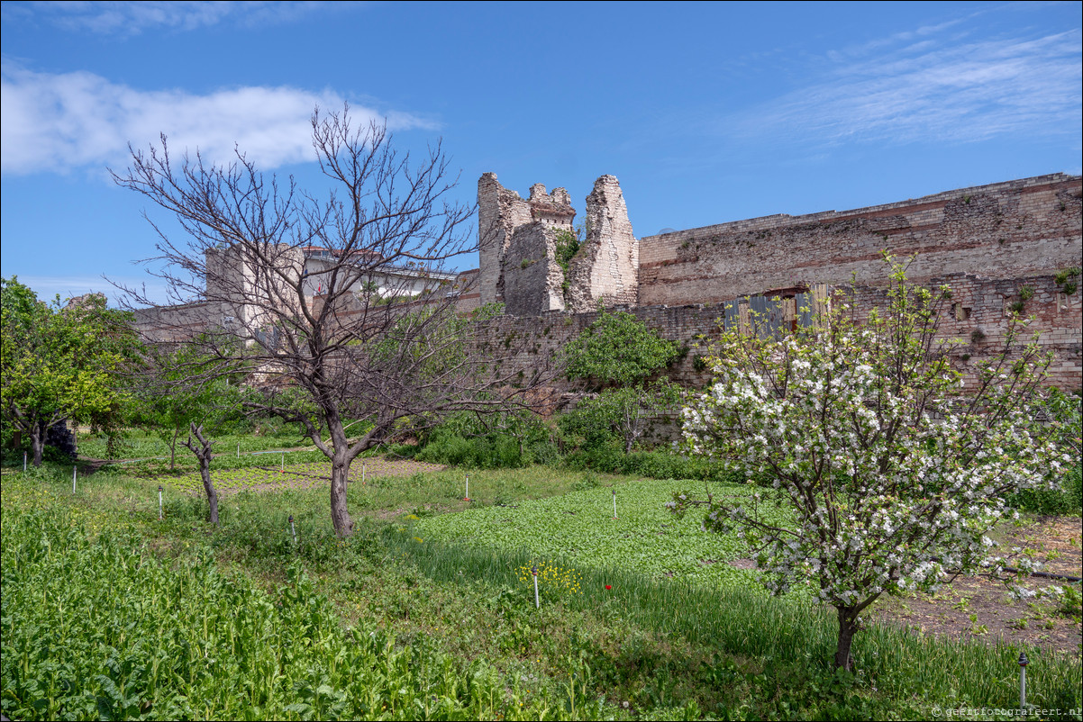 Istanbul Constantinopel Constantinople Landmuren Muur van Theodosius  Theodosian Walls