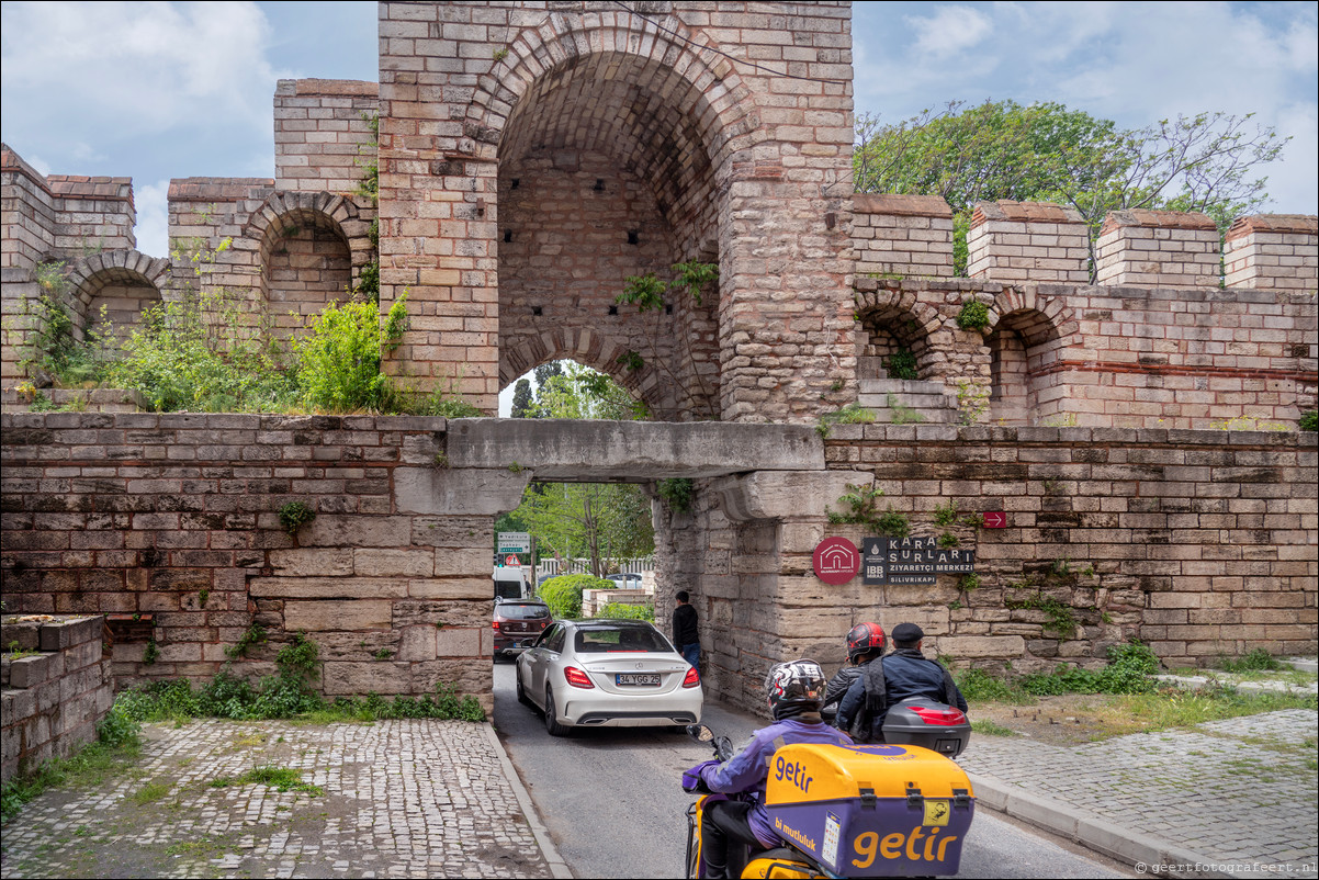 Istanbul Constantinopel Constantinople Landmuren Muur van Theodosius Theodosian Walls