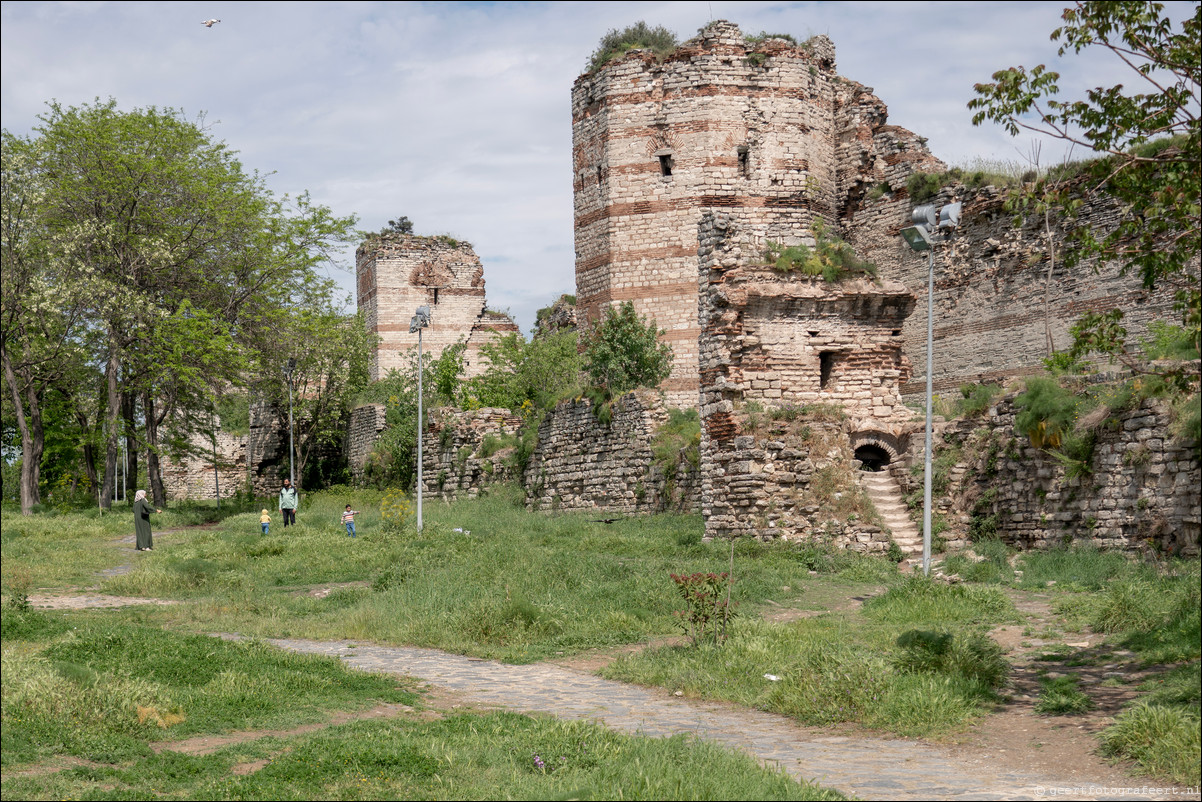 Istanbul Constantinopel Constantinople Landmuren Muur van Theodosius Theodosian Walls