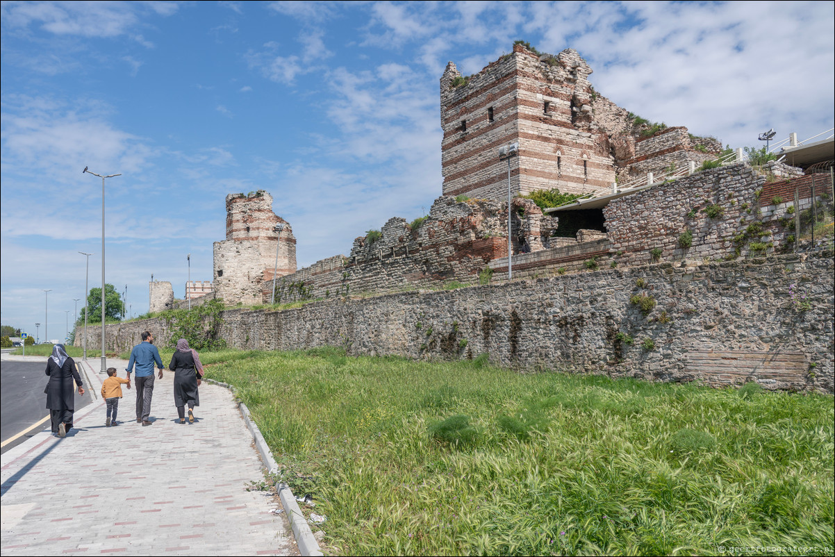 Istanbul Constantinopel Constantinople Landmuren Muur van Theodosius Theodosian Walls