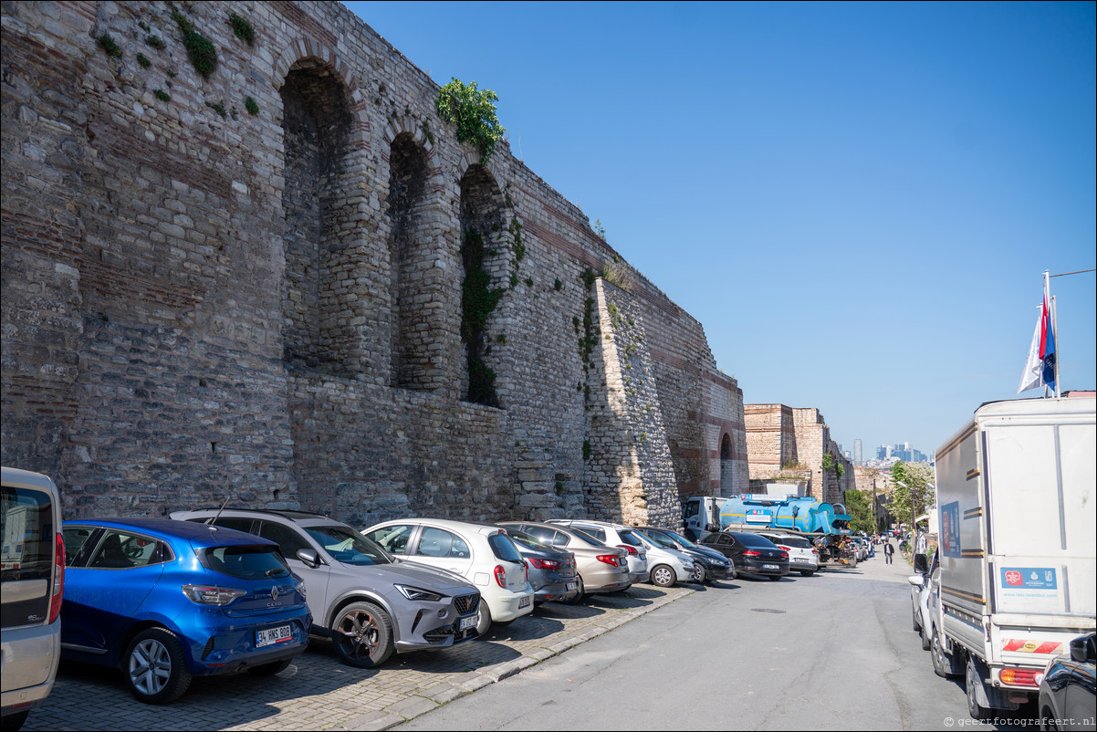 Istanbul Constantinopel Constantinople Landmuren Muur van Theodosius Theodosian Walls