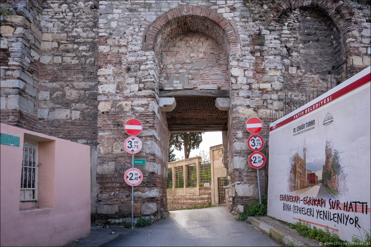 Istanbul Constantinopel Constantinople Landmuren Muur van Theodosius Theodosian Walls