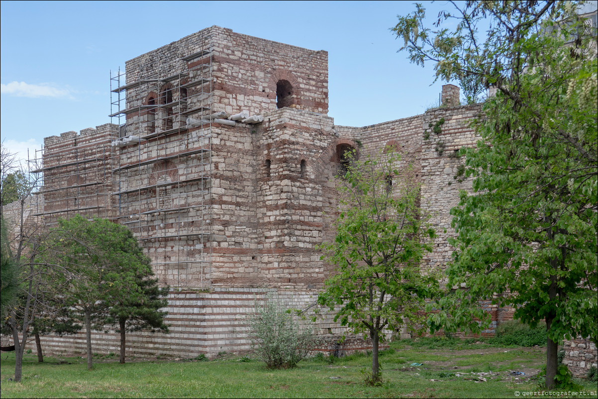 Istanbul Constantinopel Constantinople Landmuren Muur van Theodosius Theodosian Walls