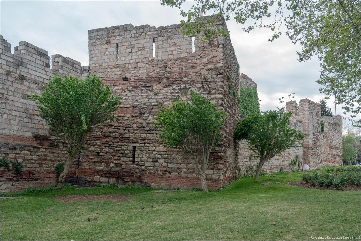 Istanbul Constantinopel Constantinople Landmuren Muur van Theodosius Theodosian Walls