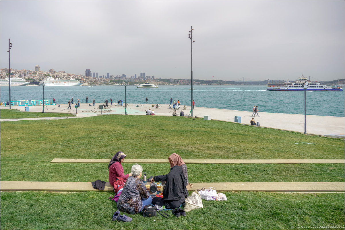 Istanbul Constantinopel Constantinople Zeemuren Zee van Marmara Propontis