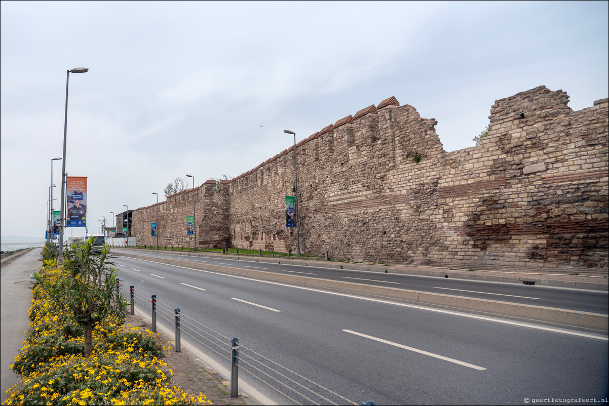 Istanbul Constantinopel Constantinople Zeemuren Zee van Marmara Propontis