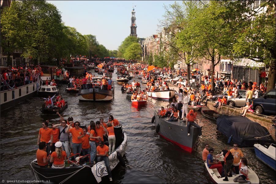 prinsengracht - amsterdam - koninginnedag 2011