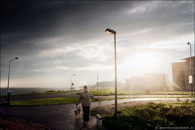 tegen de zon