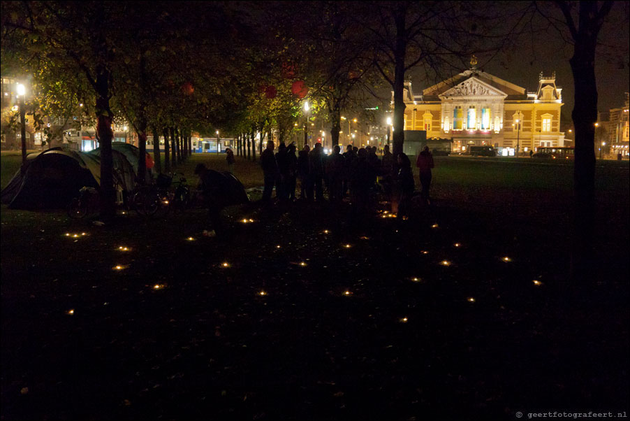 occupied amsterdam museumplein