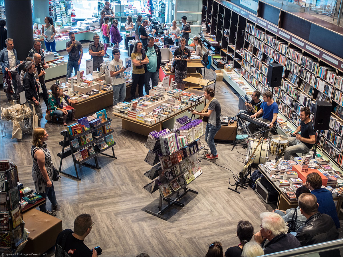 popronde Almere, Fokko, in boekhandel Stumpel 