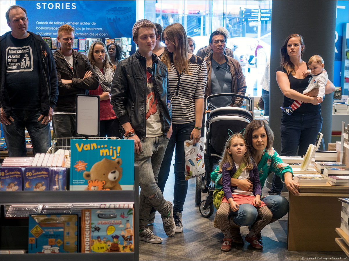 popronde Almere, Fokko, in boekhandel Stumpel