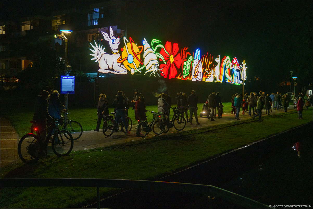 Lichtkunstfestival Alluminous in Almere